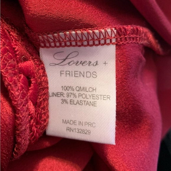 LOVERS and FRIENDS rich Cranberry Caspian Shift Lacey dress size Medium … - Picture 5 of 10